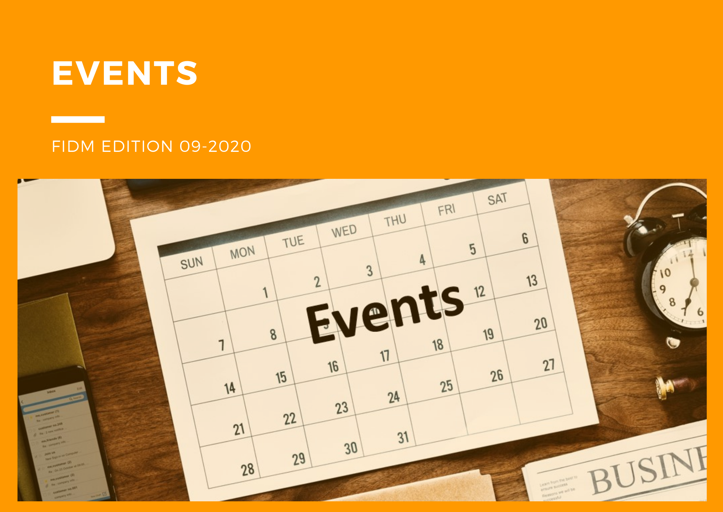 FIDM 09-2020 Events